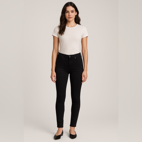 Rich & Skinny Denim - Rich & Skinny Black Mid-Rise Skinny Jeans - Size 28